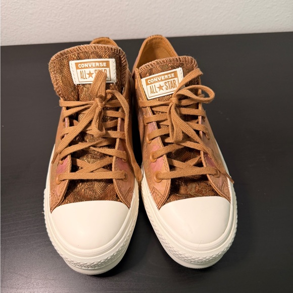 Converse Brown and Pink Sneakers - Picture 3 of 5